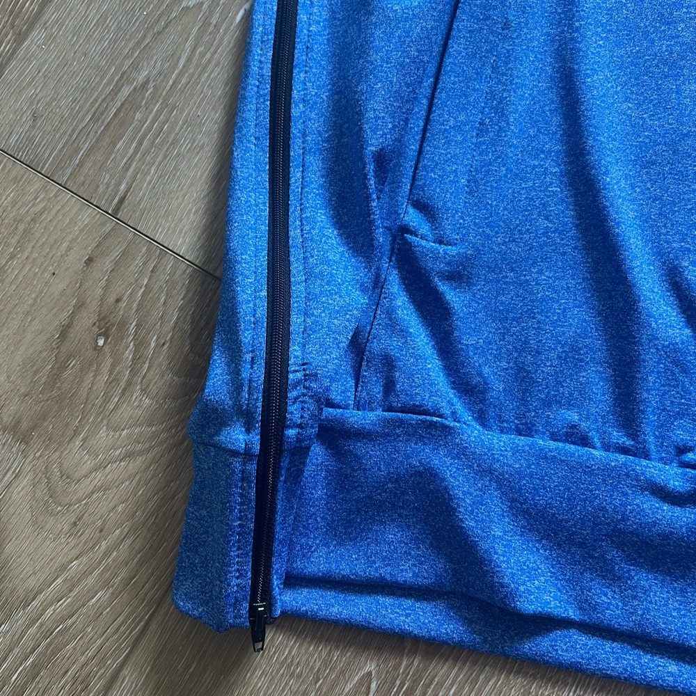 Active Faith Blue Sleeveless Hoodie NWOT - Picture 2 of 6